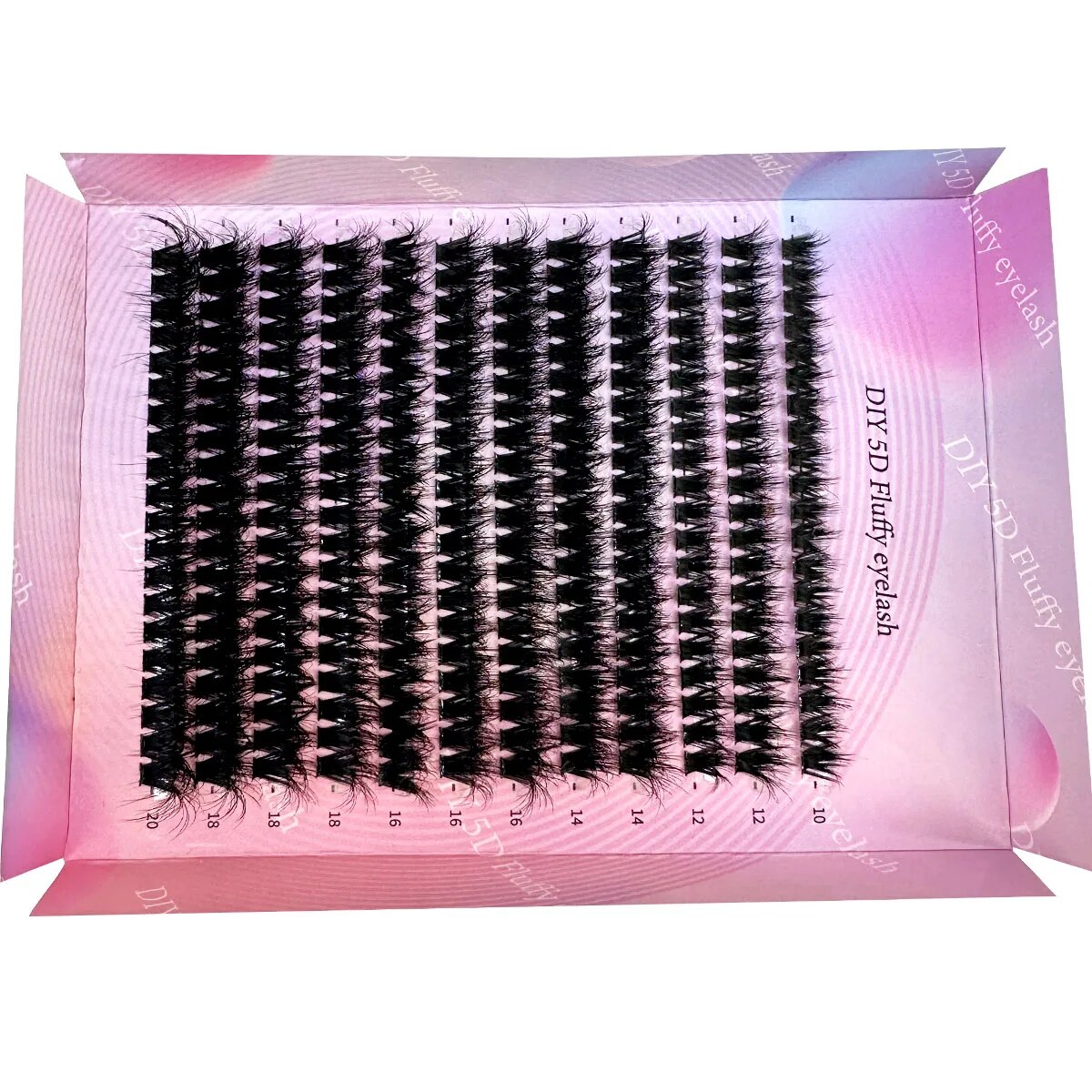 240Ps DIY 5D Fluffy Lash Clust - Eyelash Extension Anime recension och pris