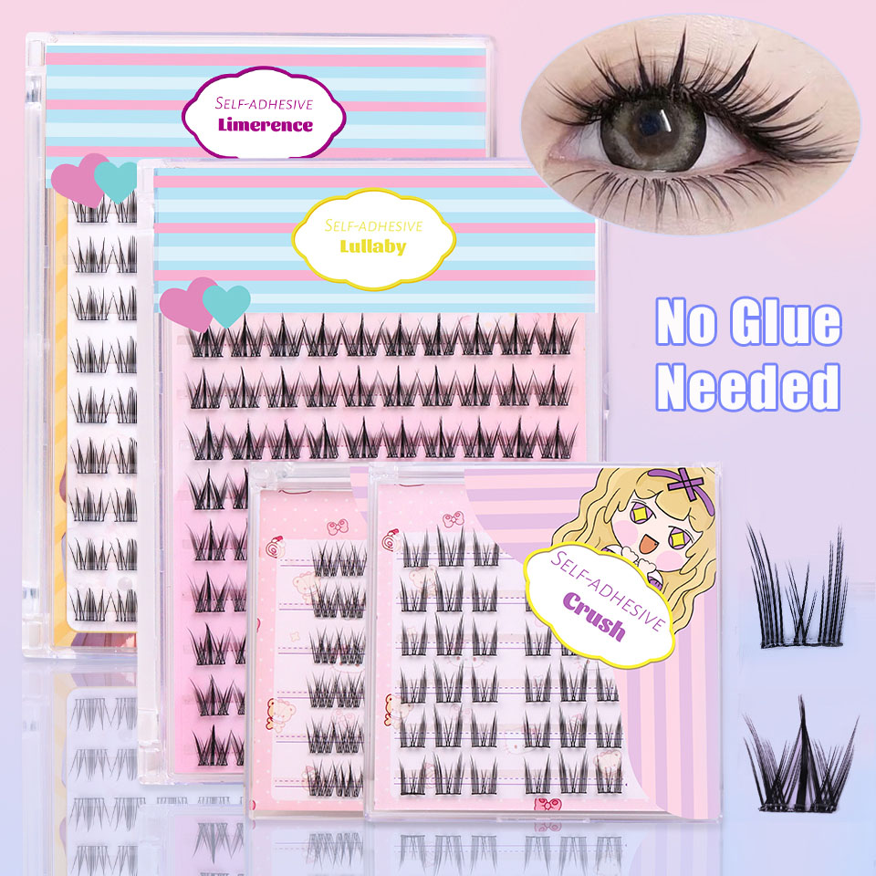 Self Adhesive DIY Lashes No Gl - Eyelash Extension Korean recension och pris