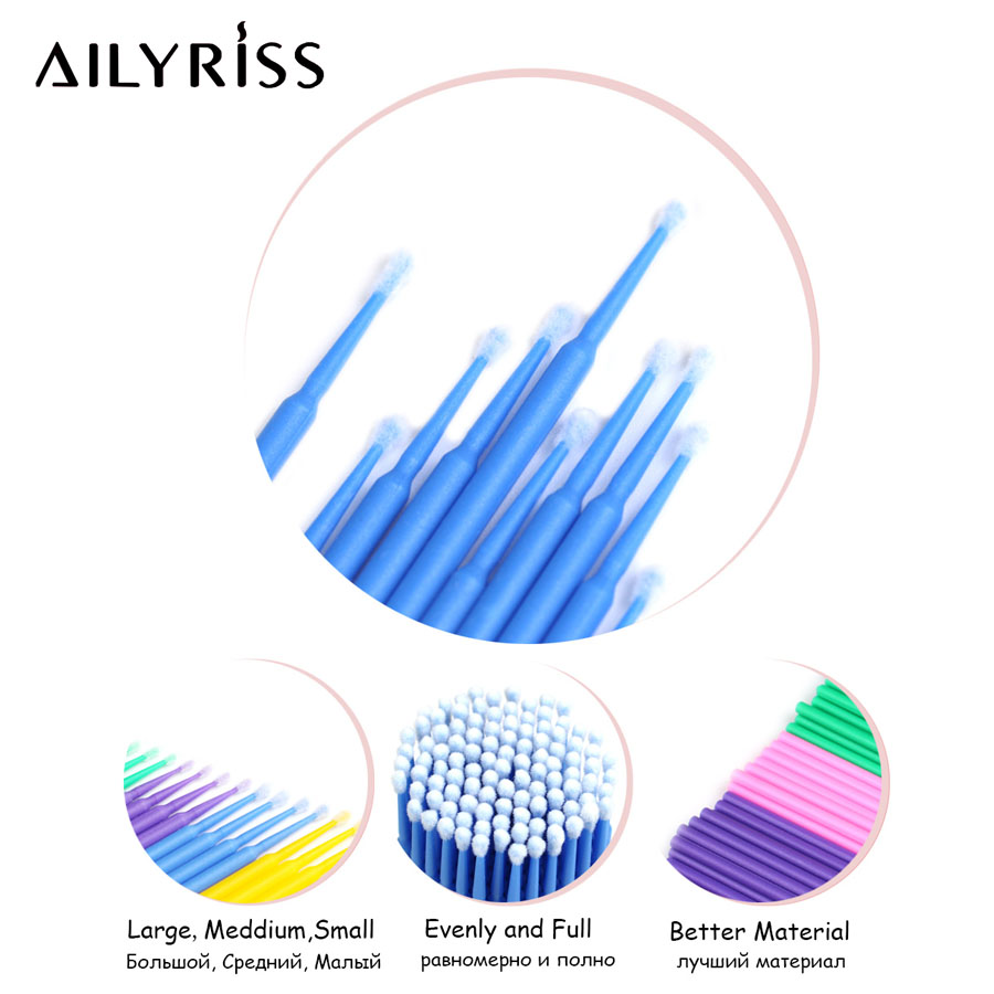 500pcs/lot Disposable Applicat - Eyelash Extension Cleaning recension och pris