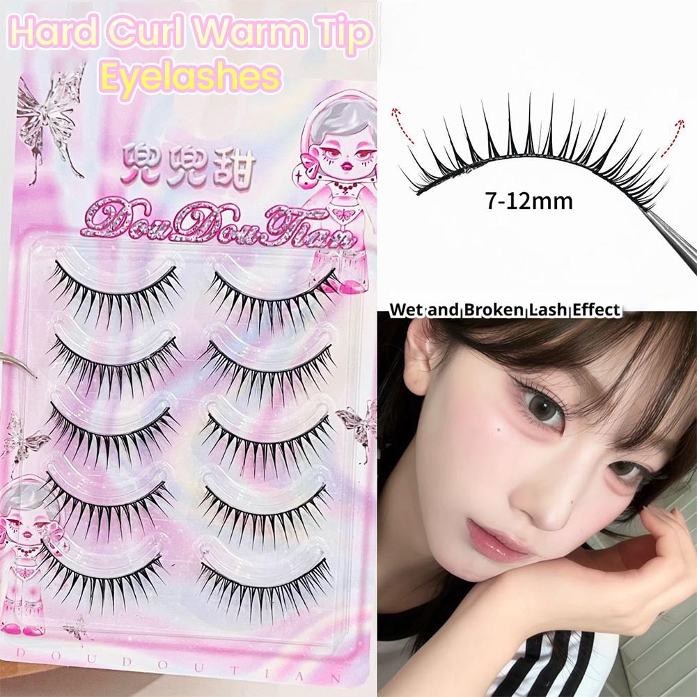 5 Pairs Korean Manga False Eye - Eyelash Extension Korean recension och pris