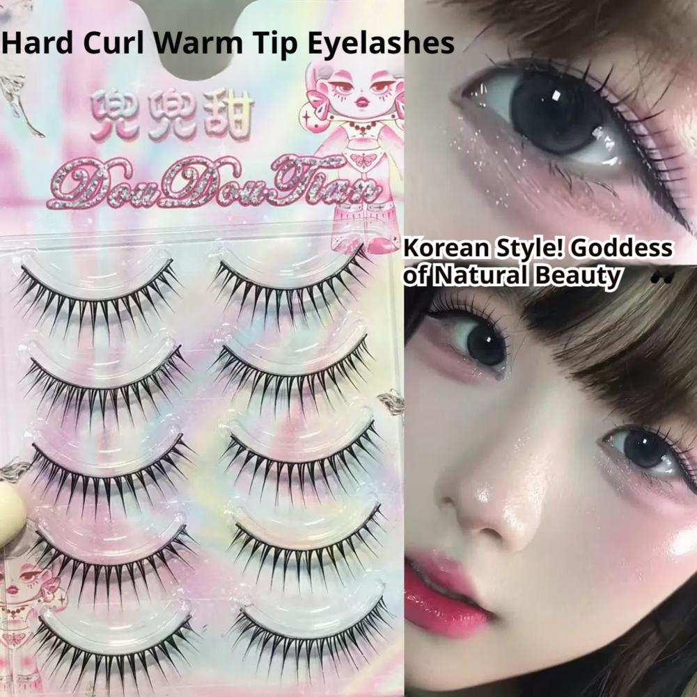 5 Pairs Korean Manga False Eye - Eyelash Extension Korean recension och pris