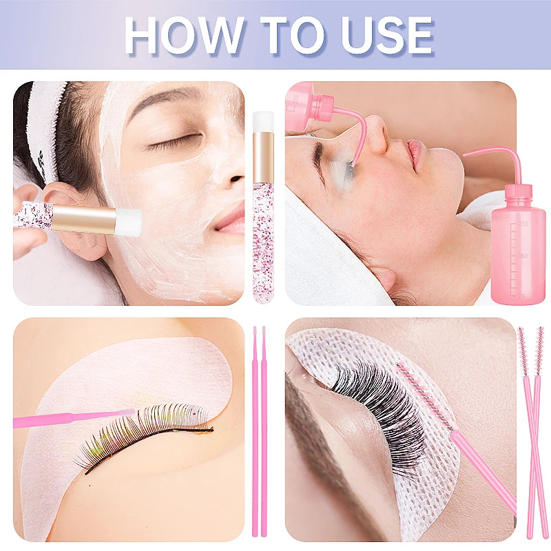 153pcs/Set Eyelash Extension S - Eyelash Extension Cleaning recension och pris