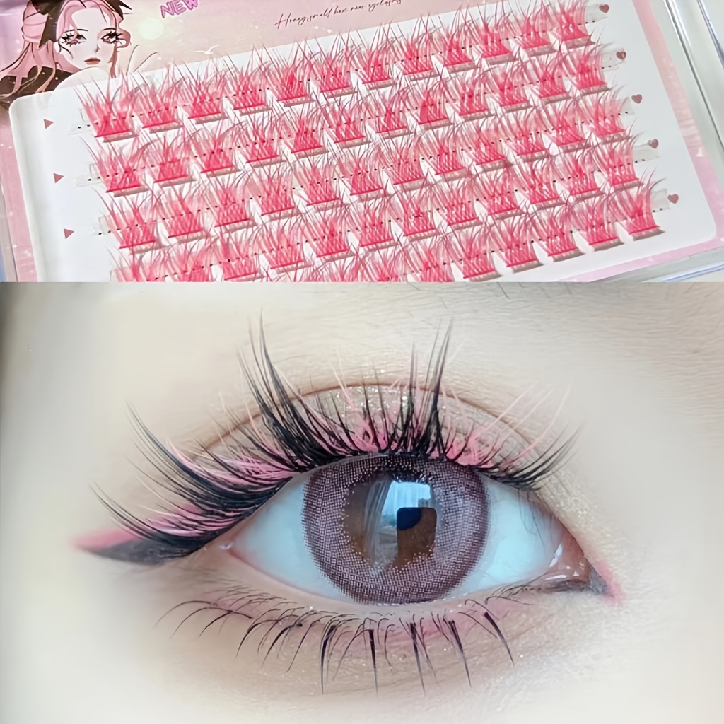 Mixiaohe Colorful Eyelashes 60 - Eyelash Extension Anime recension och pris