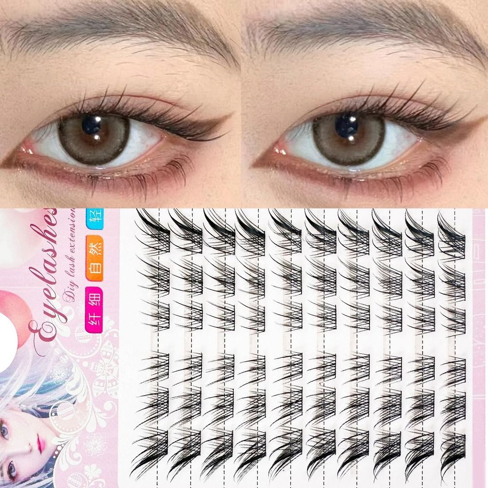3D Cat Eye Clusters Lashes Nat - Eyelash Extension Anime recension och pris