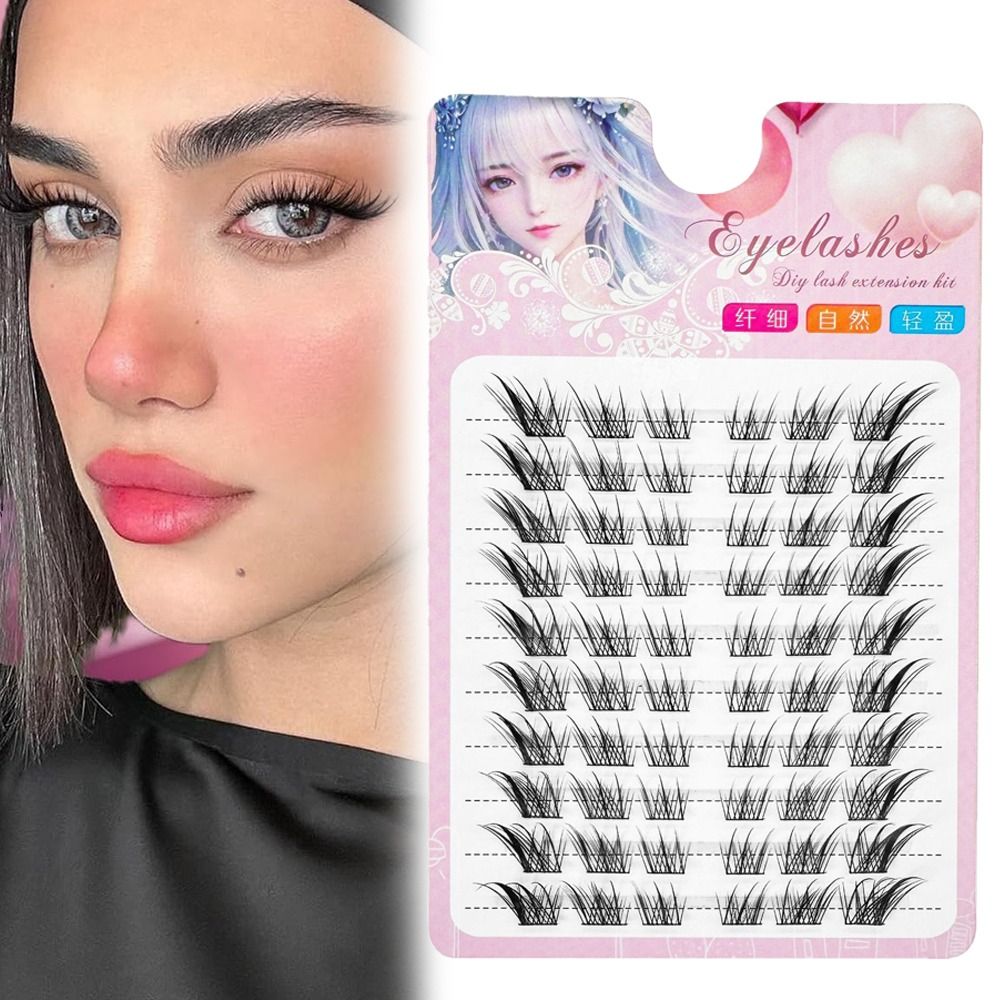 3D Cat Eye Clusters Lashes Nat - Eyelash Extension Anime recension och pris