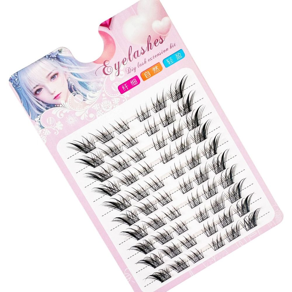 3D Cat Eye Clusters Lashes Nat - Eyelash Extension Anime recension och pris