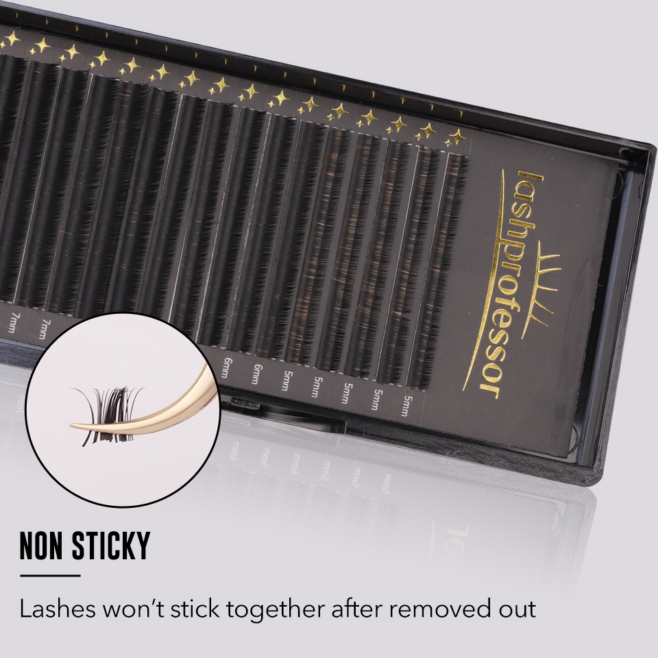 Lashprofessor Faux Mink Black  - Eyelash Extension Korea recension och pris
