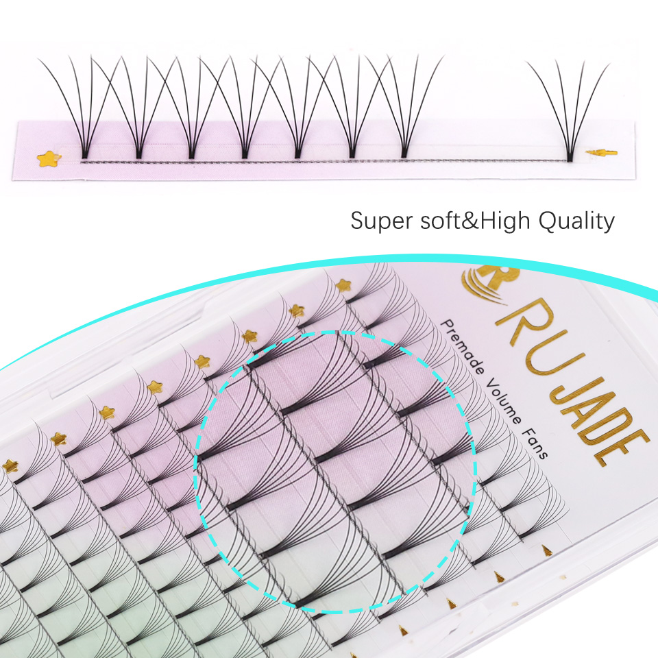 Rujade Premade Volume Fans Sho - Eyelash Extension Korea recension och pris
