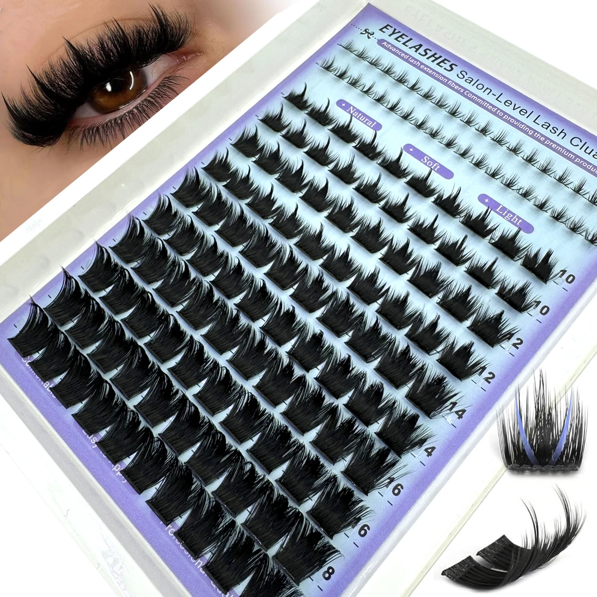 AMSDCN Wispy Manga Lashes Clus - Eyelash Extension Anime recension och pris